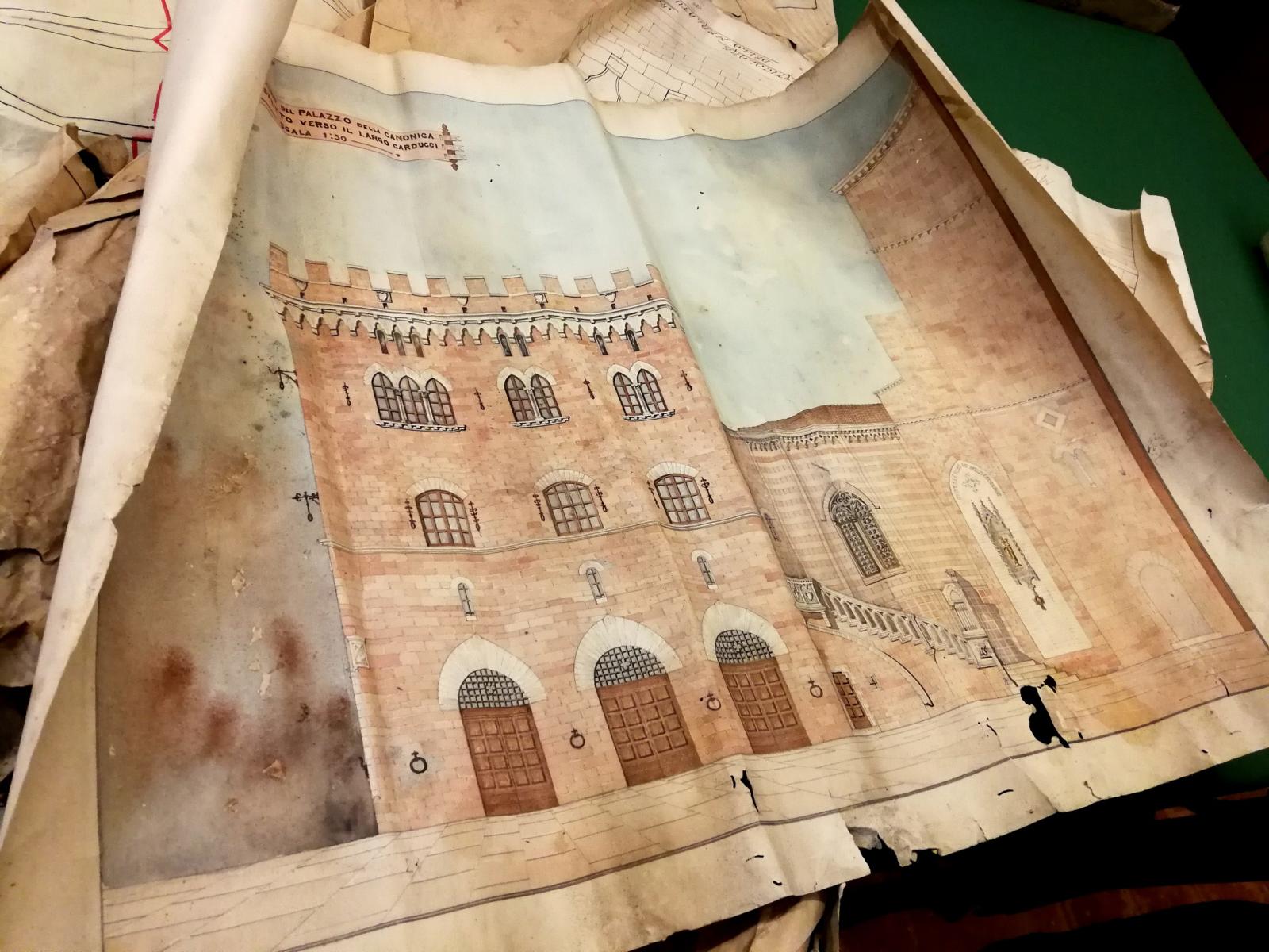 L'antico progetto del Palazzo delle Canoniche