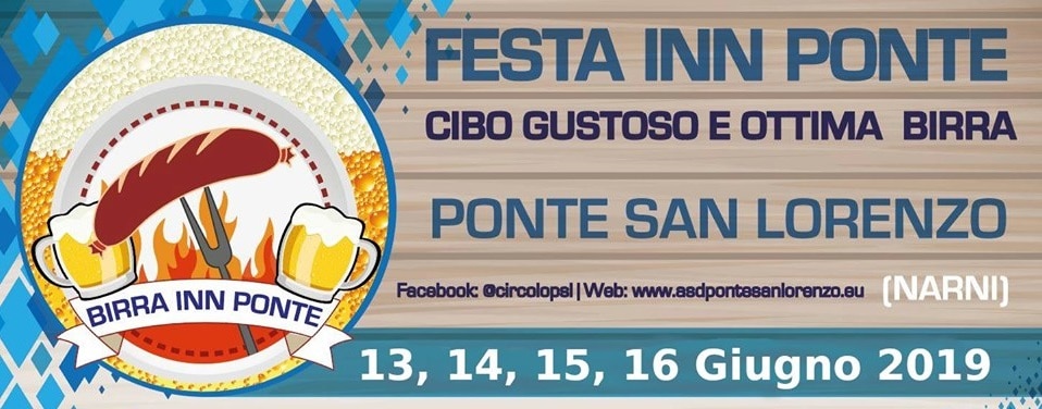 locandina festa inn ponte 2019