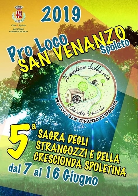locandina della sagra degli strangozzi e della crescionda spoletina