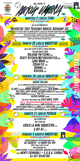 locandina rockin' umbria 2019