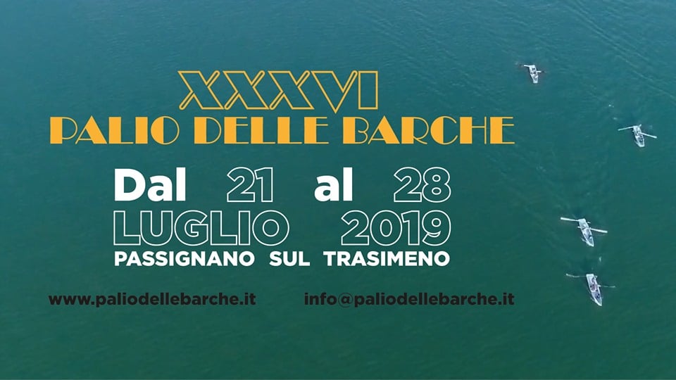 locandina del palio delle barche 2019 a passignano sul trasimeno