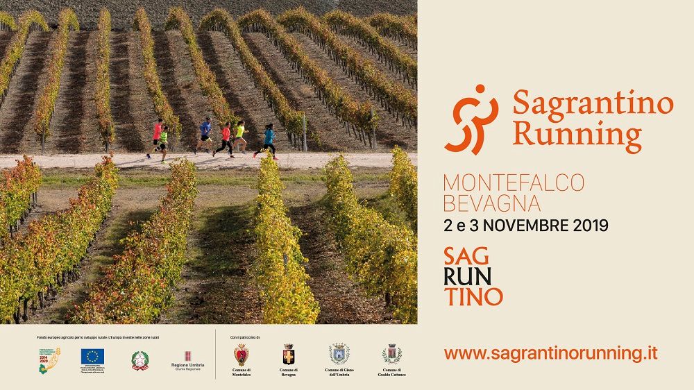 locandina della prima edizione di Sagrantino Running novembre 2019