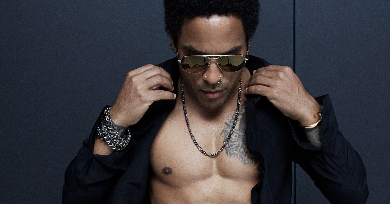 Il cantante Lenny Kravitz