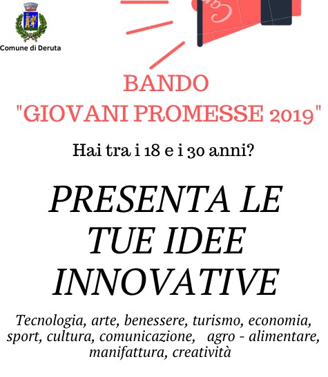 Concorso Giovani Promesse 2019: il bando scade il 6 marzo 2020
