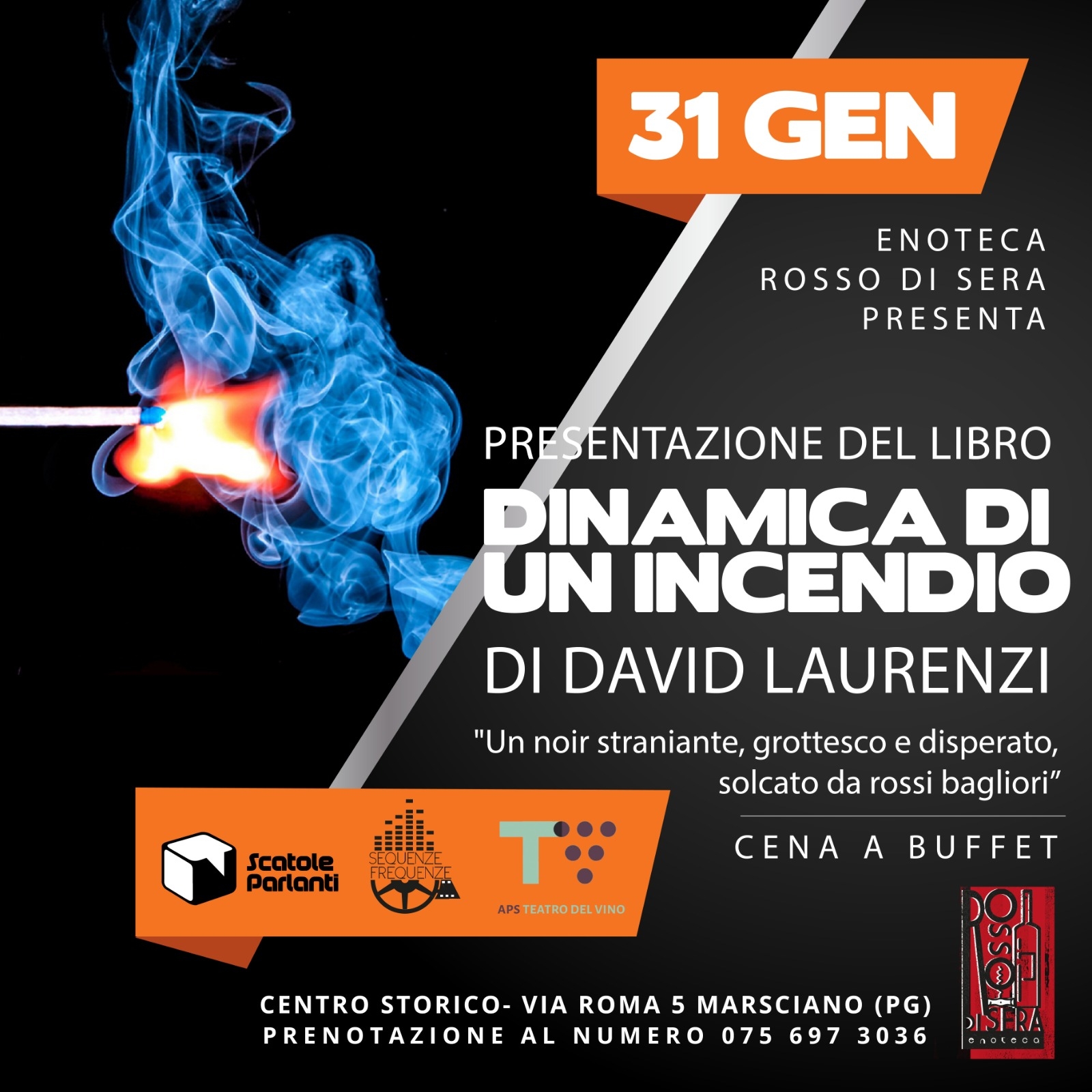 Marsciano, presentazione del libro Dinamiche di un incendio