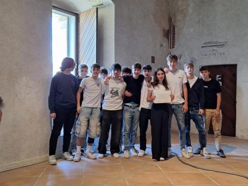 Corso Tobagi una delle classi partecipanti alla consegna degli attestati di frequenza