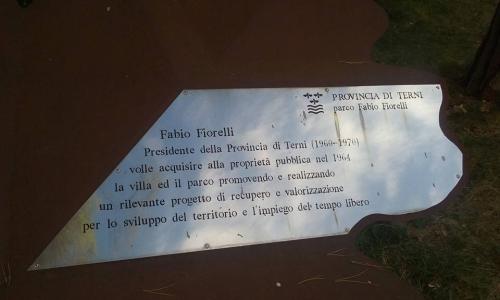 Targa dedicata a Fabio Fiorelli