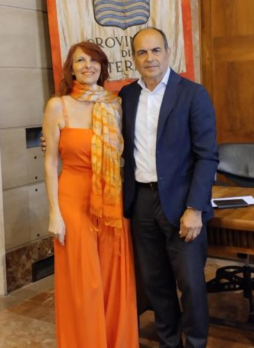 Virna Liurni e il sindaco Luciano Clementella