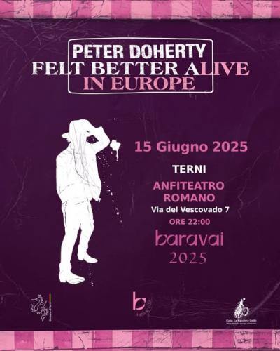 locandina Peter Doherty Baravai